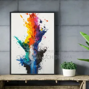 Modern Abstract Colorful Splash Artwork