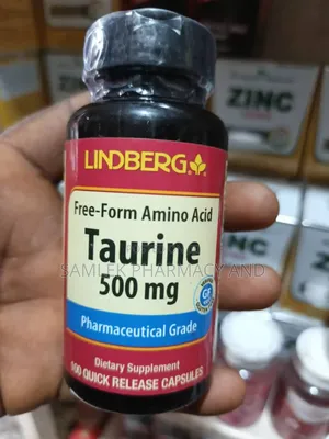 Lindberg Taurine 500mg, Free From Amino Acid- 100caps