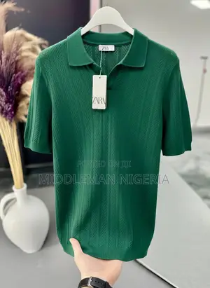 Zara Classic Collar Short Sleeves Pure Cotton Men’S Shirt