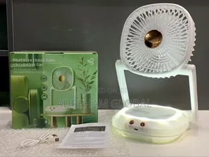 Multifunctional Light Circulation Rechargeable Table Fan