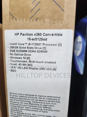 New Laptop HP Pavilion 15 8GB Intel Core I5 SSD 256GB