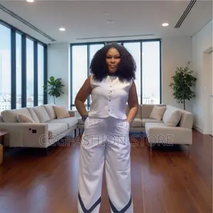 White Trousers and Top Set
