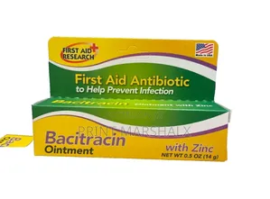 First Aid Research Bacitracin Ointment Antibiotic With Zinc 0.5 Oz