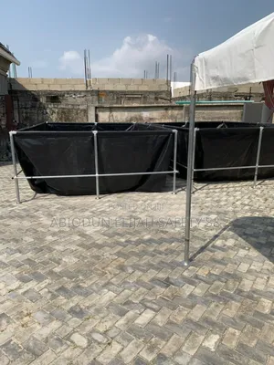 Original 10ft by 15ft Fish Pond Tarpaulin and Galvanizer Stand