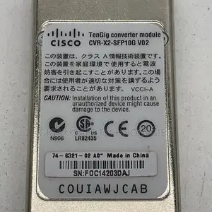 Cisco CVR-X2-Sfp10g 1-Port X2- Sfp+ Tengig Converter Module 10gbps X2