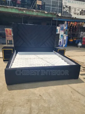5ft Tall Family King Size Bed With Two Side Cupboards
