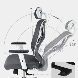 Executive Mesh Foam Ergonomic Swivel Office Chair - White Black