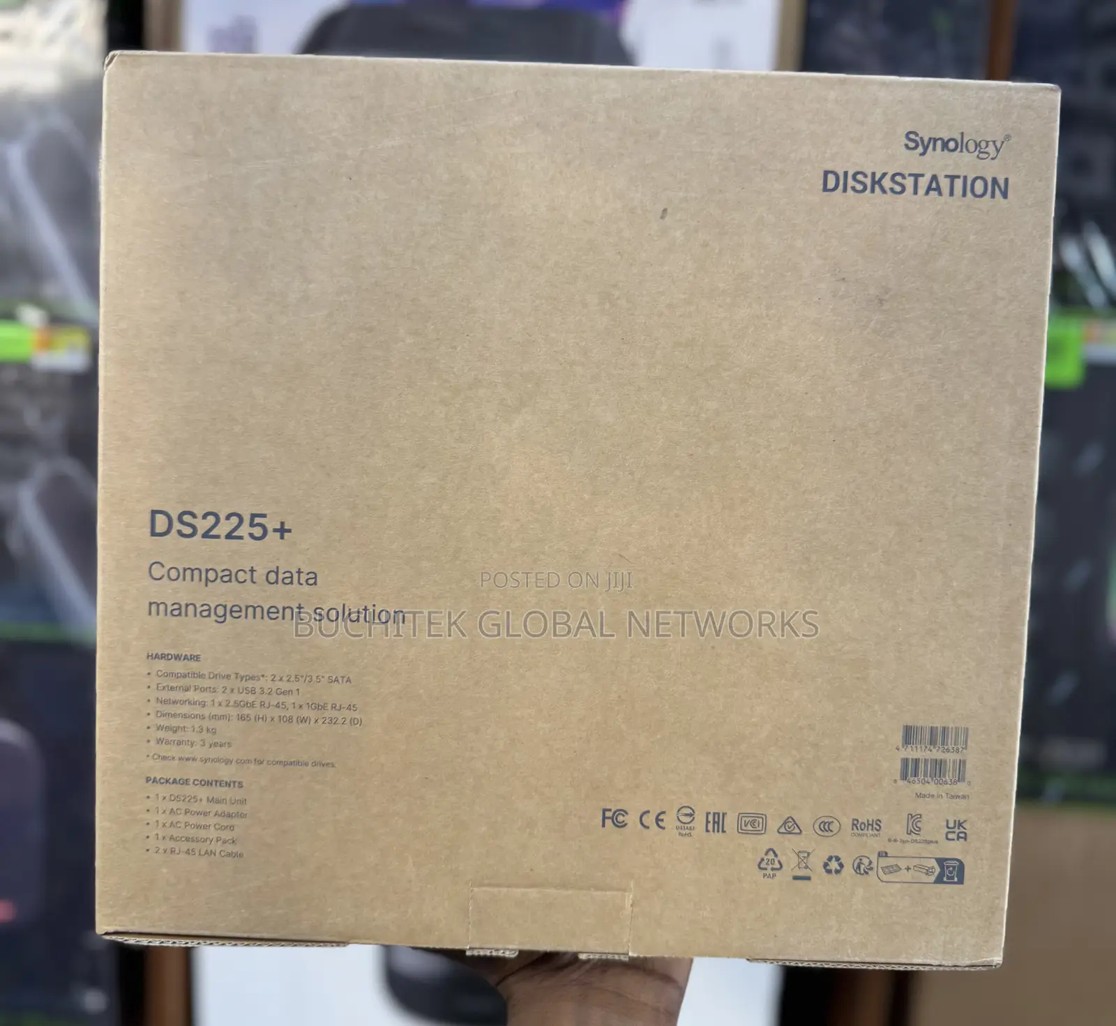 Synology Diskstation Ds225+ 2-Bay Nas Enclosure