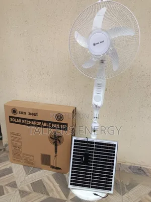 16"Inch Solar Rechargeable Standing Fan