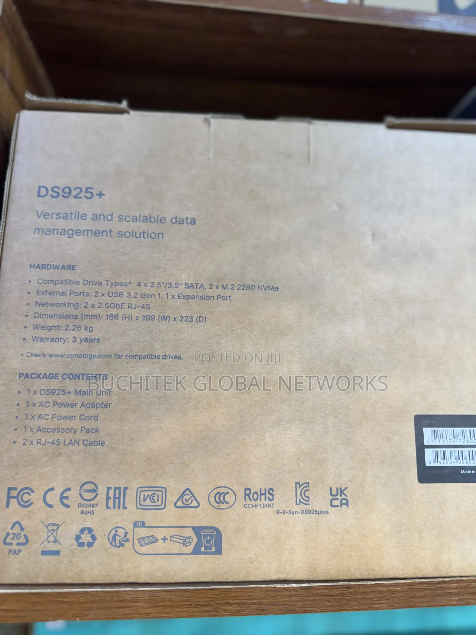 Synology Ds925+ 4-Bay Nas Enclosure