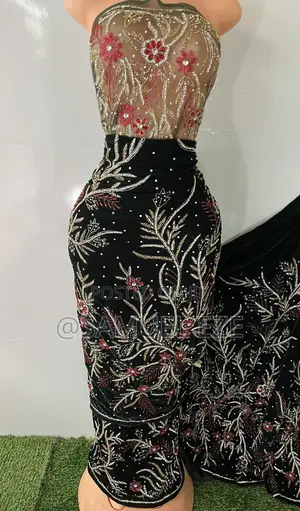 Luxury Vvip Hand Beaded X Crystal Stones Swede Velvet Indian George