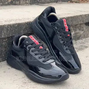 Original Prada American Cup Black Sneakers
