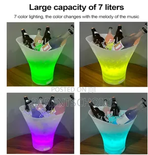 Led Ice Bucket With Bluetooth Speaker Lighted Large Ice Bucket Parties