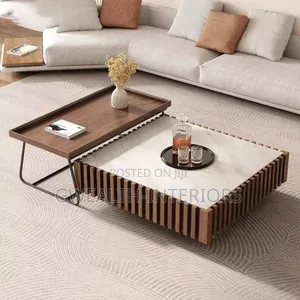 Imported Coffee Brown and Cream Center Table