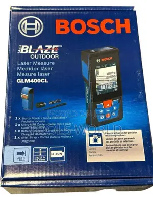 Bosch GLM 400 Cl Blaze Outdoor Laser Measure Tape 120 Meters