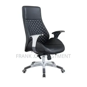 Ceo Office Chair With Pu Leather - Black