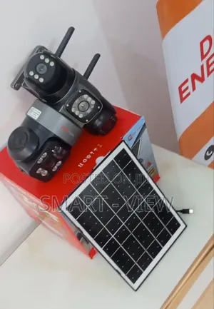 Triple Lens PTZ CCTV Solar Cameras