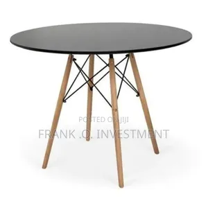 Panana Bentwood Round Dining Table - Black