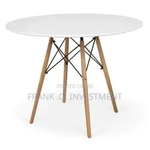 Panana Bentwood Round Dining Table - White