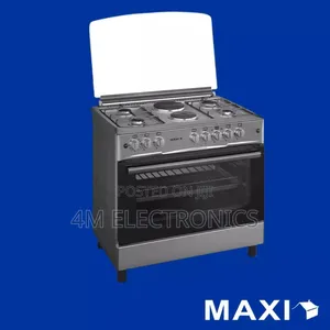 Gas Cooker 60 Cm * 90 Cm, 4 Gas + 2 Electrical, Glass, Stainless, Oven