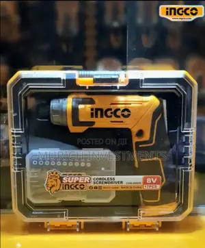 Ingco Cordless Screwdriver, Rechargeable Power Drill Driver Set, 6n.M