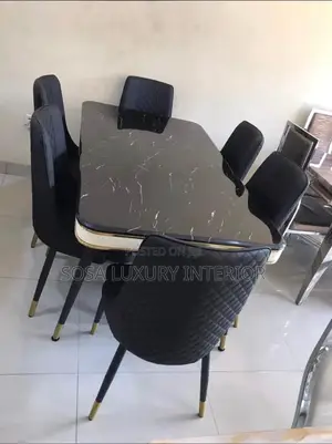 Luxury 6 Seater Dining Table Set
