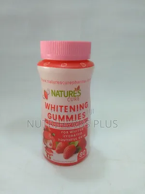 Natures Cure Whitening Gummies Strawberry Flavour: For Skin Whitening