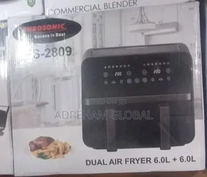 Eurosonics Dual Air Fryer 6.0l + 6.0l