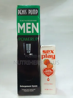 Powerup Pump + Sex Play Fruity Lubricant: For Erectile Dysfunction