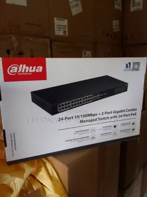 Dahua 24-Port Poe Switch With 2 Port Gigabit