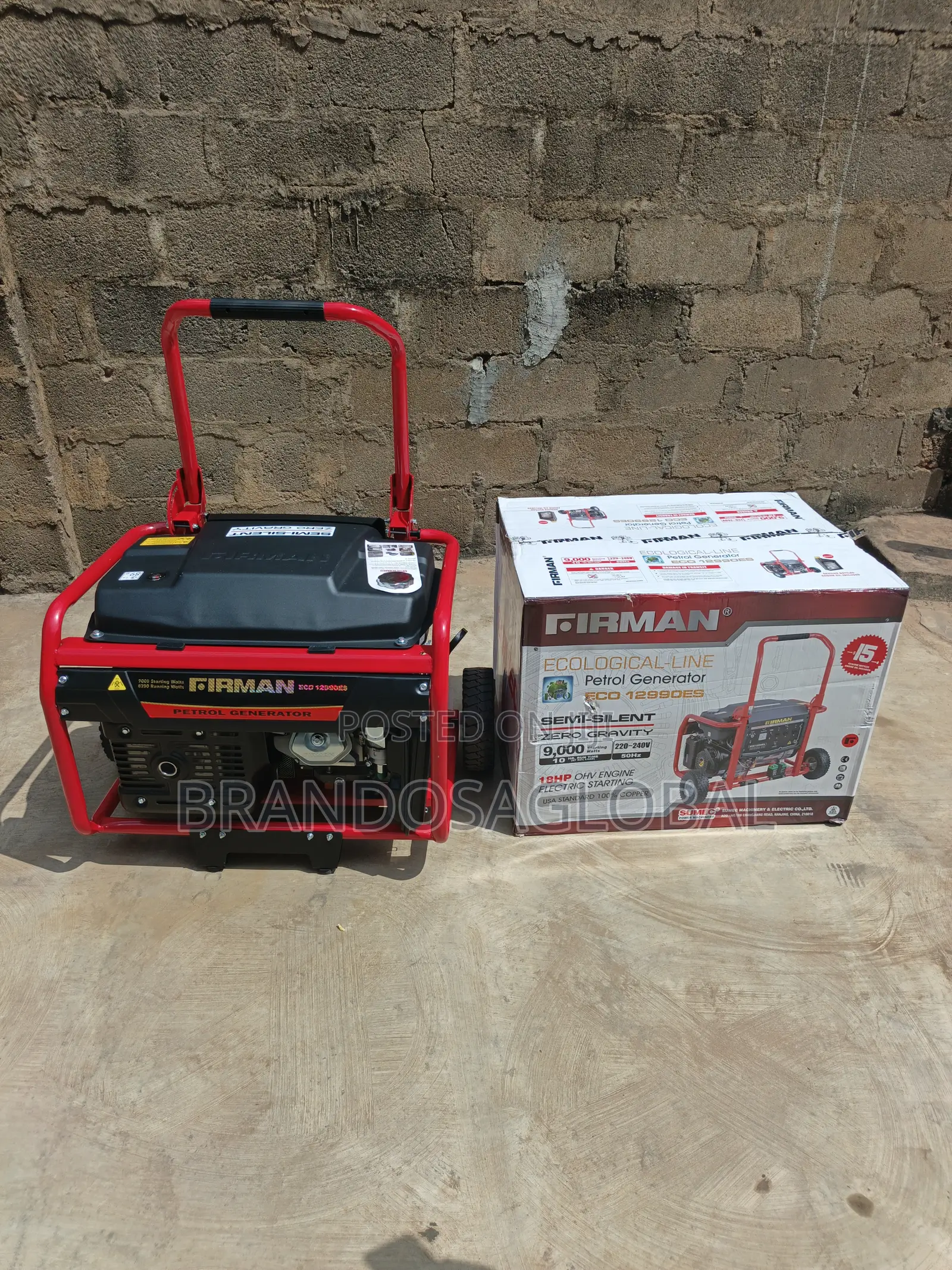 Firman 9kva Eco 12990es Key Ignition Generator