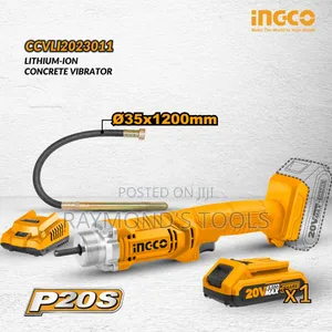 Ingco 20v Cordless Concrete Vidrator /Poker Vidrator