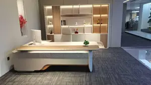 High Classic Office Executive Table With Extension