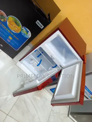 Budget-Friendly Polystar 90l Double Door Red Fridge