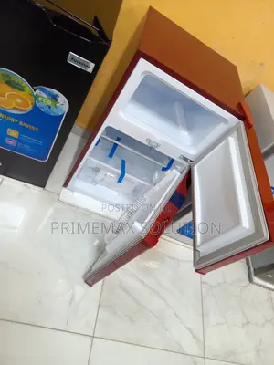 Polystar Red 90l Double Door Fridge With Manual Defrost