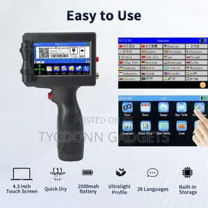 Portable Handheld Inkjet Printer for Date, Qr Code, Barcodes Logos Etc
