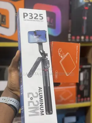 P325 Selfie Stick Tripod Selfie Light Combo