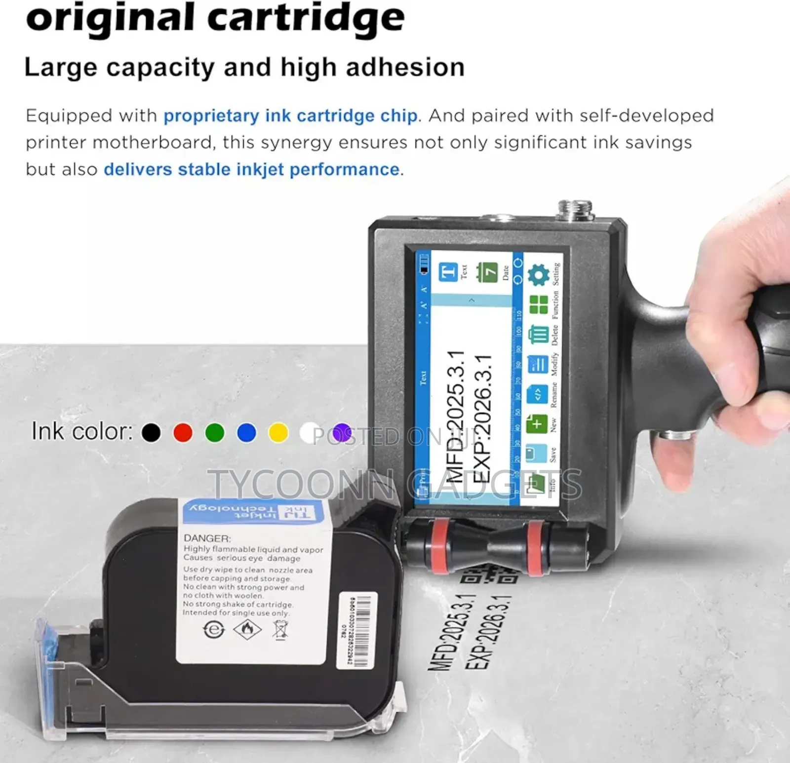 Inkjet Coding Machine for Text/Date/Batch Number/Qr Code/Barcode/Logo