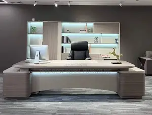 High Classic Office Executive Table With Extension