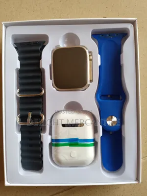 I8 Ultra Smart Watch With Earpod + Dual Strap