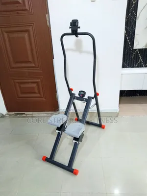 Stair Climber Machine With Phone Holder and Meter Display