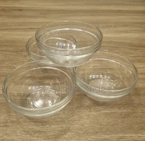 4x Glass Dessert Bowl