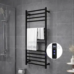 Matt Black Electric Towel Warmer