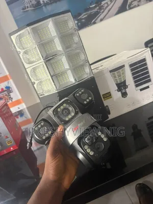 Wireless Streelight Triple Lens CCTV Security Camera