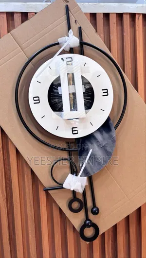 Premium Metallic Wall Clock-adds Sophistication