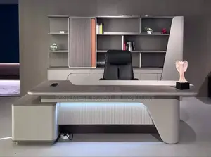 High Classic Office Executive Table With Extension