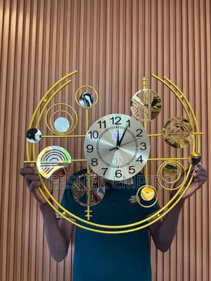 Luxury Metallic Clock - Great For Offices And Homes