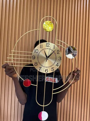 Metallic Wall Clock - Perfect For Hotels