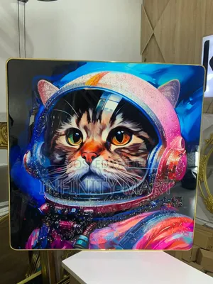 Astronaut Cat Acrylic Frame