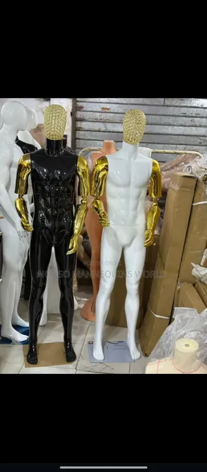 High Quality Fiber Male Mannequins With Net Head